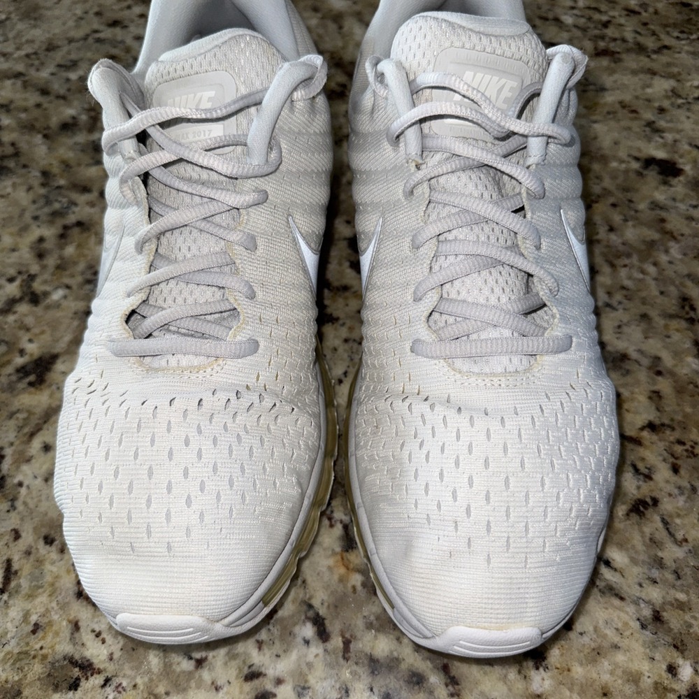 Nike Air Max 2017 Pure Platinum White Wolf Grey Mens Size 13 849560-009 (5413)